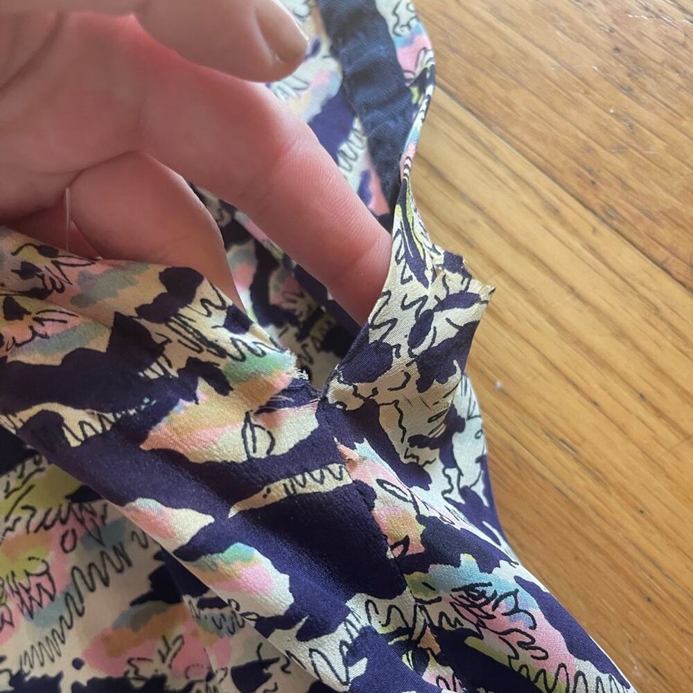 40s Vintage Novelty Print Peplum Dress - Picture 9 of 13